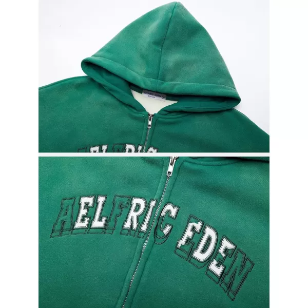 Aelfric Eden Mens Graphic Oversized Hoodie Cartoon Character Print Streetwear Casual hoodies y2k Hooded SweatshirtC04green