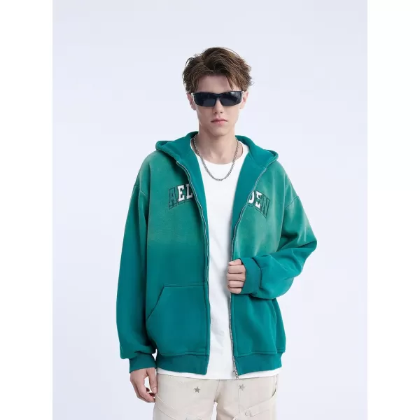 Aelfric Eden Mens Graphic Oversized Hoodie Cartoon Character Print Streetwear Casual hoodies y2k Hooded SweatshirtC04green