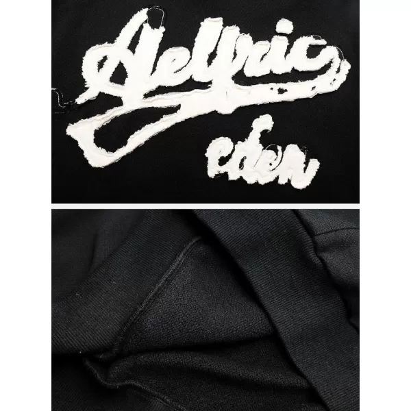 Aelfric Eden Mens Novelty Cartoon Graphic Hoodies Streetwear Hooded Sweatshirt Pullover Hip Hop Fashion Hoodies Unisex07black