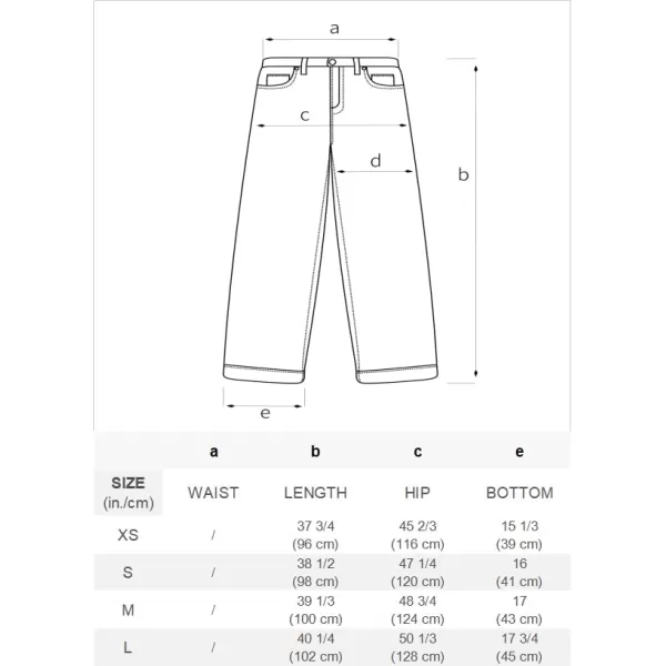 Aelfric Eden Mens Patchwork Jeans Women High Waisted Vintage Straight Trousers Streetwear Jeans16navy