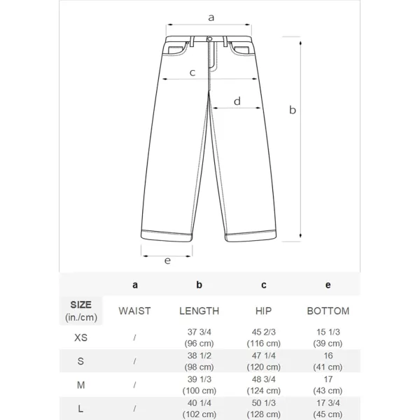 Aelfric Eden Mens Patchwork Jeans Women High Waisted Vintage Straight Trousers Streetwear Jeans16navy