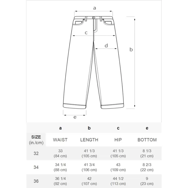 Aelfric Eden Mens Patchwork Jeans Women High Waisted Vintage Straight Trousers Streetwear Jeans20black