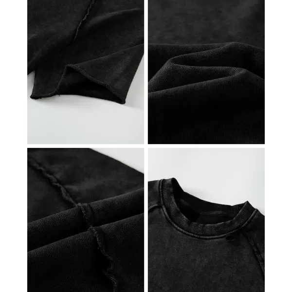 Aelfric Eden Mens Solid Tee 90s Vintage Oversized Shirts Streetwear Short Sleeve Casual Tops21black