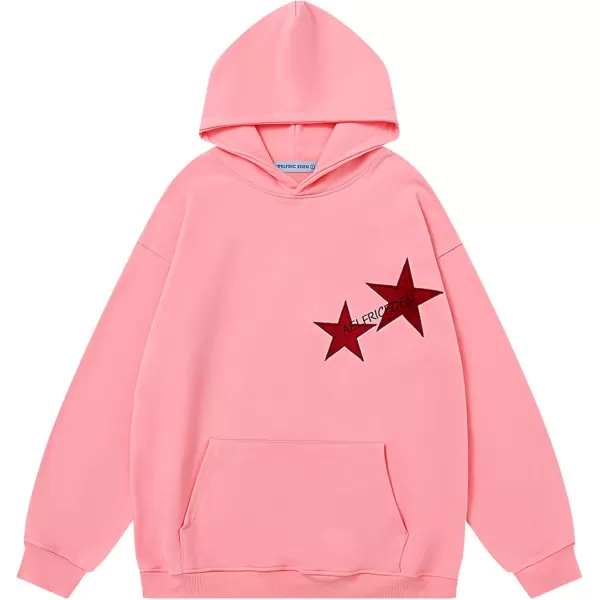 Aelfric Eden Star Graphic Hoodies Oversized Y2k Hooded Sweatshirt Fashion Hoodie Streetwear Unisex Pullover TopsA1pink