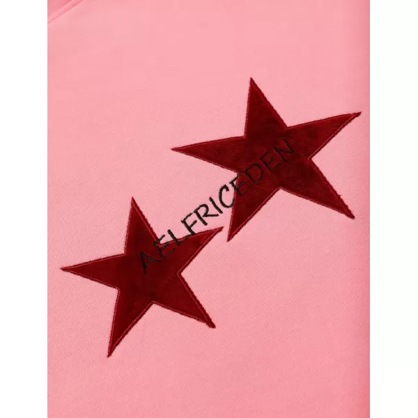 Aelfric Eden Star Graphic Hoodies Oversized Y2k Hooded Sweatshirt Fashion Hoodie Streetwear Unisex Pullover TopsA1pink