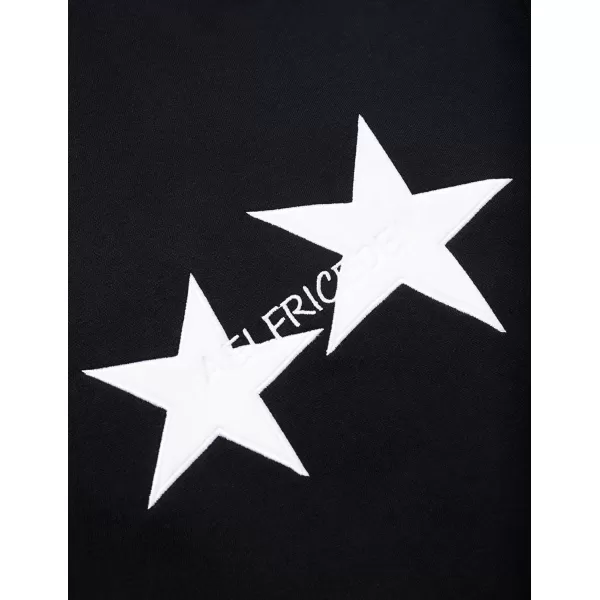 Aelfric Eden Star Graphic Hoodies Oversized Y2k Hooded Sweatshirt Fashion Hoodie Streetwear Unisex Pullover TopsBlackwhite Star