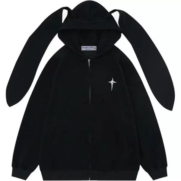 Aelfric Eden Mens Novelty Cartoon Graphic Hoodies Streetwear Hooded Sweatshirt Pullover Hip Hop Fashion Hoodies Unisex04bblack