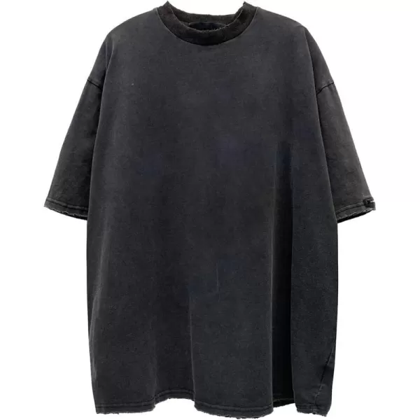 Aelfric Eden Mens Solid Tee 90s Vintage Oversized Shirts Streetwear Short Sleeve Casual TopsA1black