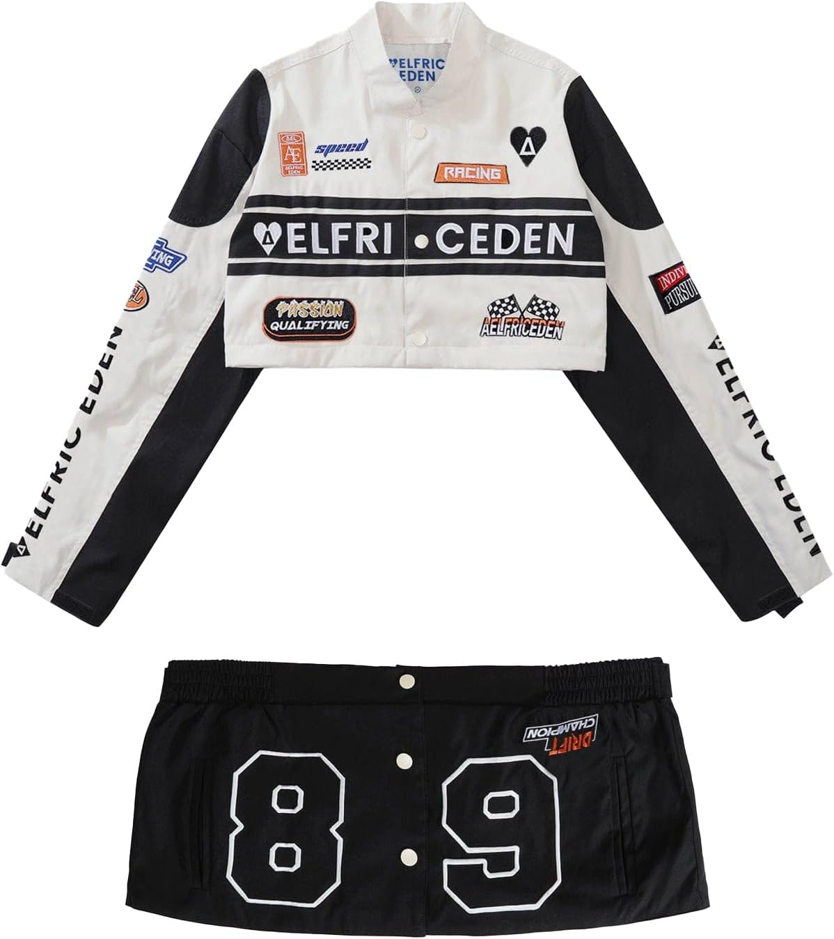 Aelfric Eden Mens Varsity Jacket Vintage Racing Motorcycle Graphic Bomber Jackets Oversized Unisex Streetwear jacket010black