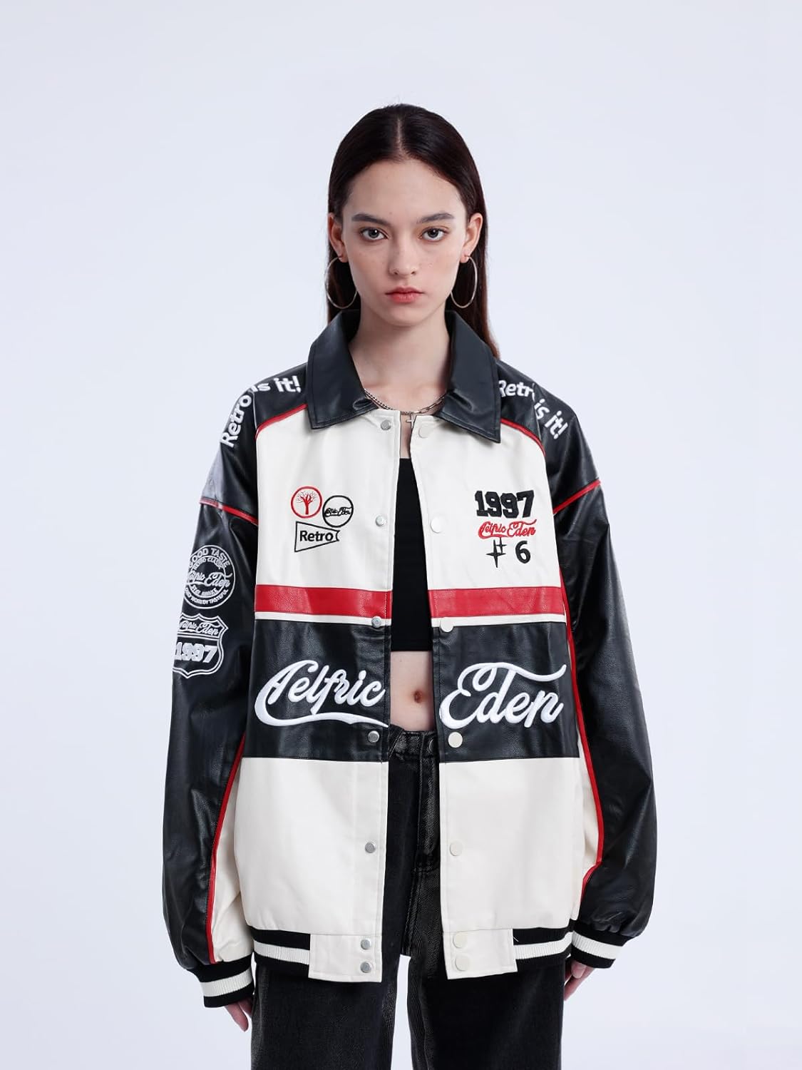 Aelfric Eden Mens Varsity Jacket Vintage Racing Motorcycle Graphic Bomber Jackets Oversized Unisex Streetwear jacket01apricot