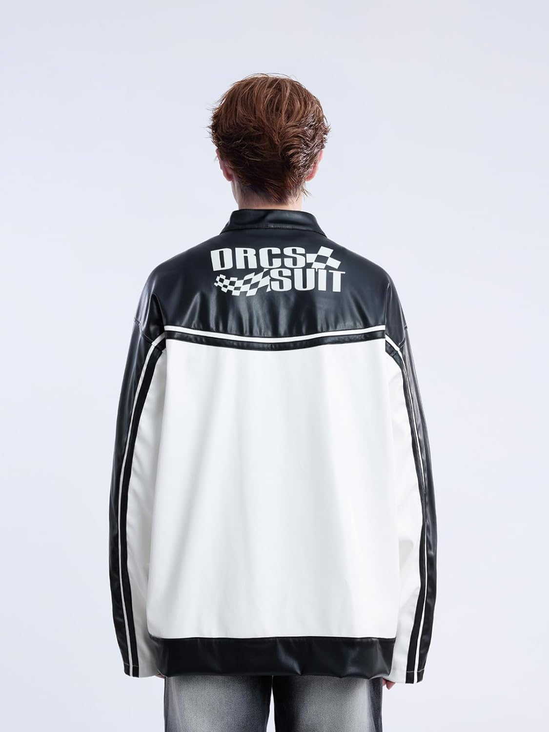 Aelfric Eden Mens Varsity Jacket Vintage Racing Motorcycle Graphic Bomber Jackets Oversized Unisex Streetwear jacket09white