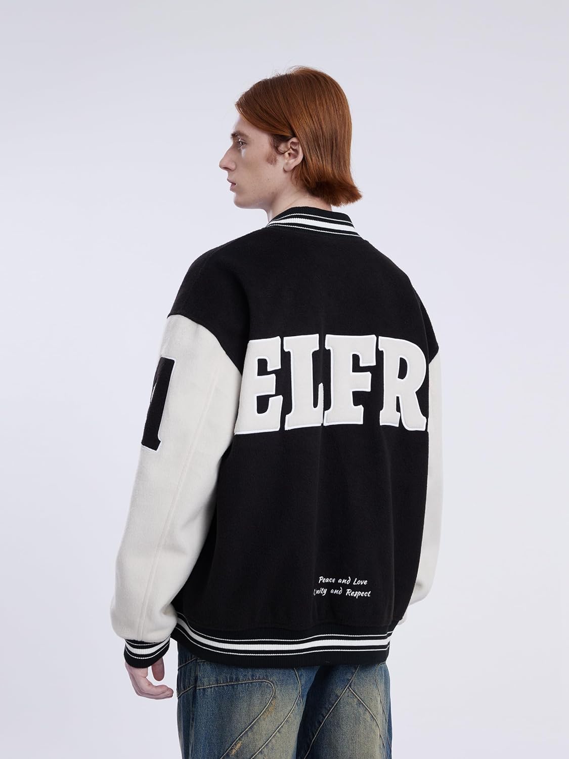 Aelfric Eden Mens Varsity Jacket Vintage Racing Motorcycle Graphic Bomber Jackets Oversized Unisex Streetwear jacket11black