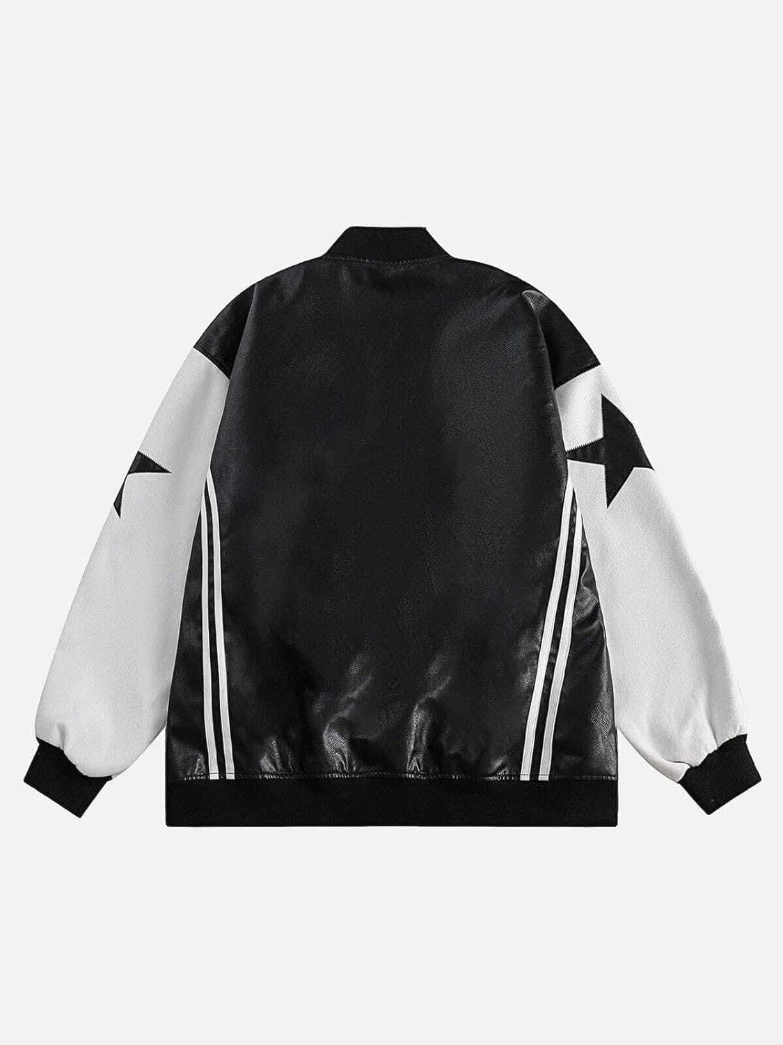 Aelfric Eden Mens Varsity Jacket Vintage Racing Motorcycle Graphic Bomber Jackets Oversized Unisex Streetwear jacket17black
