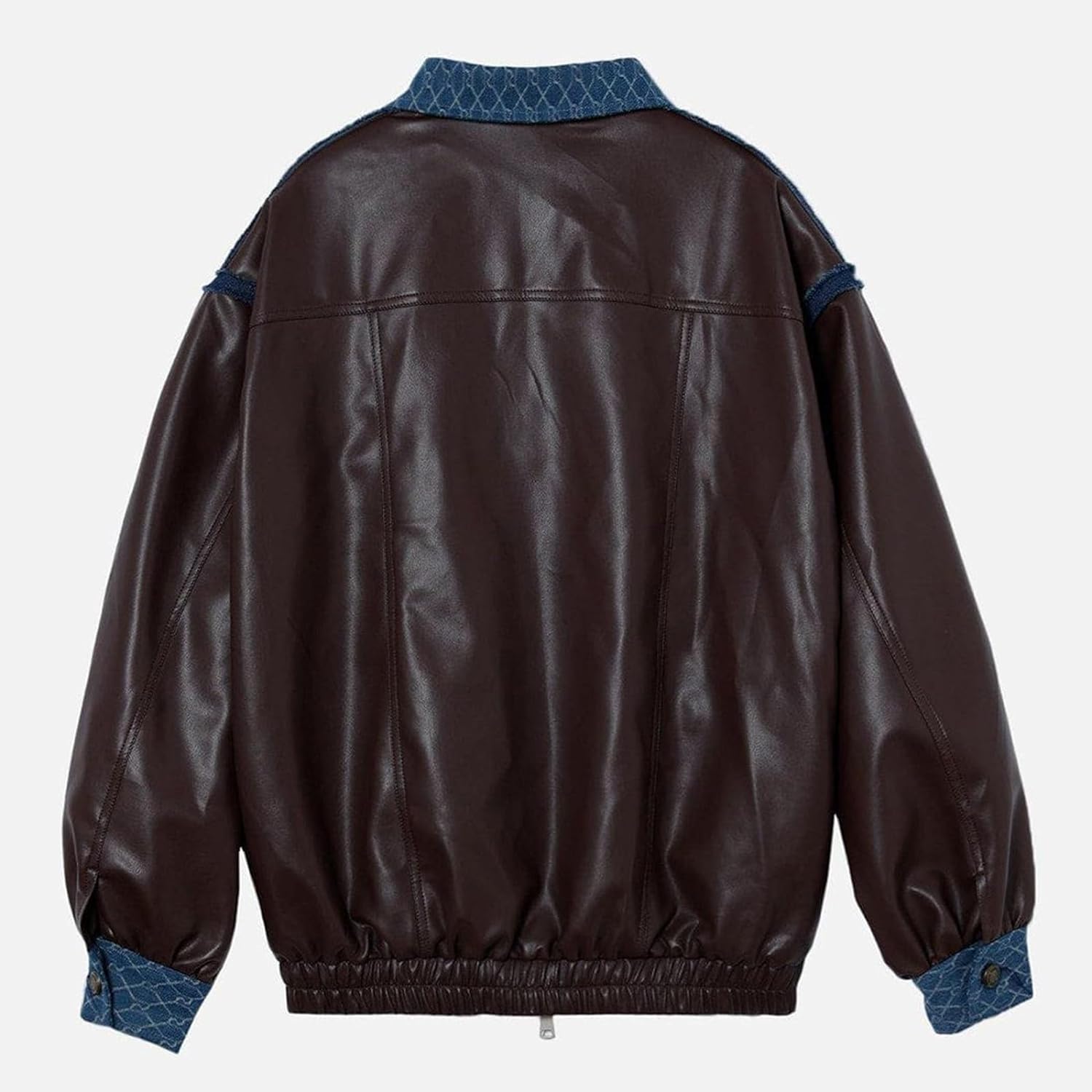 Aelfric Eden Mens Varsity Jacket Vintage Racing Motorcycle Graphic Bomber Jackets Oversized Unisex Streetwear jacket18brown