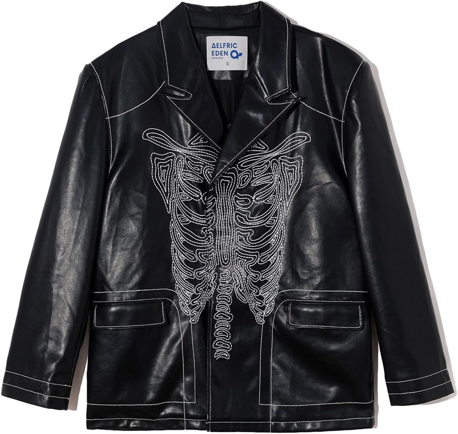 Aelfric Eden Mens Varsity Jacket Vintage Racing Motorcycle Graphic Bomber Jackets Oversized Unisex Streetwear jacket20black