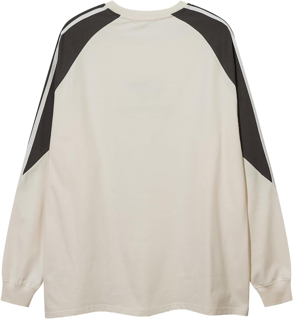 Aelfric Eden Oversized Crewneck Sweatshirts For Men Red Vintage Graphic Pullover Loose Fit Streetwear Long Sleeve TopD04dynamic Stripesampbeige