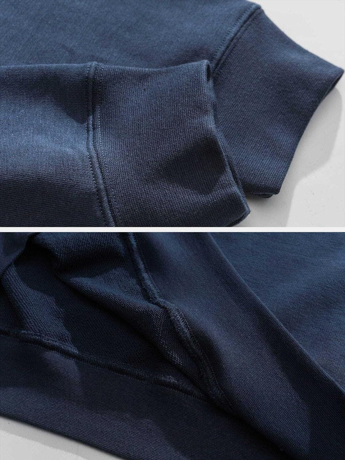 Aelfric Eden Oversized Crewneck Sweatshirts For Men Red Vintage Graphic Pullover Loose Fit Streetwear Long Sleeve TopG03 Foam Printing amp Darkblue