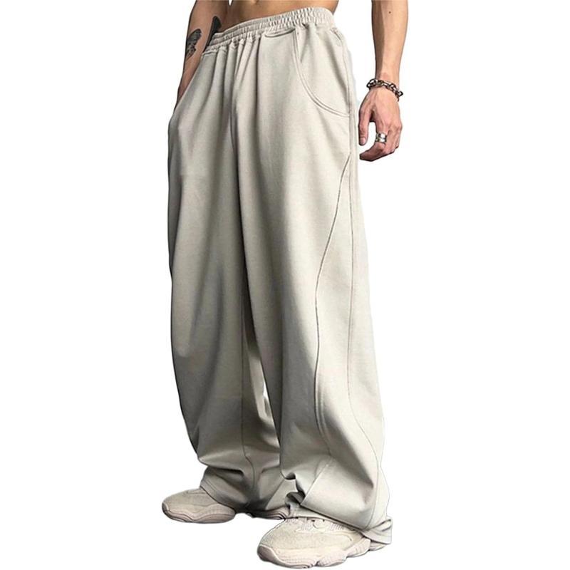 Aelfric Eden Mens Corduroy Vintage Cargo Sweatpants Long Solid Elastic Waist Casual Pants Hip hop Streetwear Pant20apricot