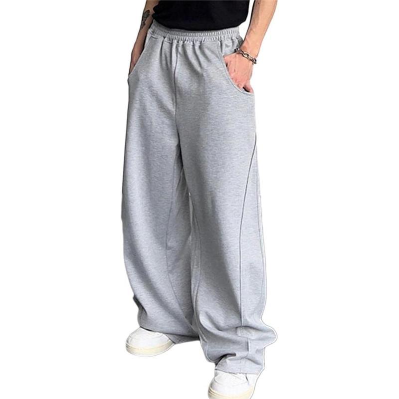 Aelfric Eden Mens Corduroy Vintage Cargo Sweatpants Long Solid Elastic Waist Casual Pants Hip hop Streetwear Pant20grey