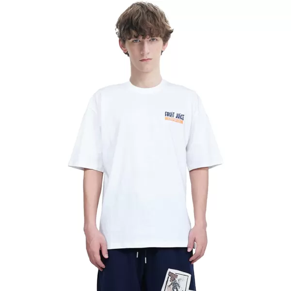 Aelfric Eden Graphic Tees Men Vintage Oversized Shirt Summer Casual Streetwear T Shirts10white