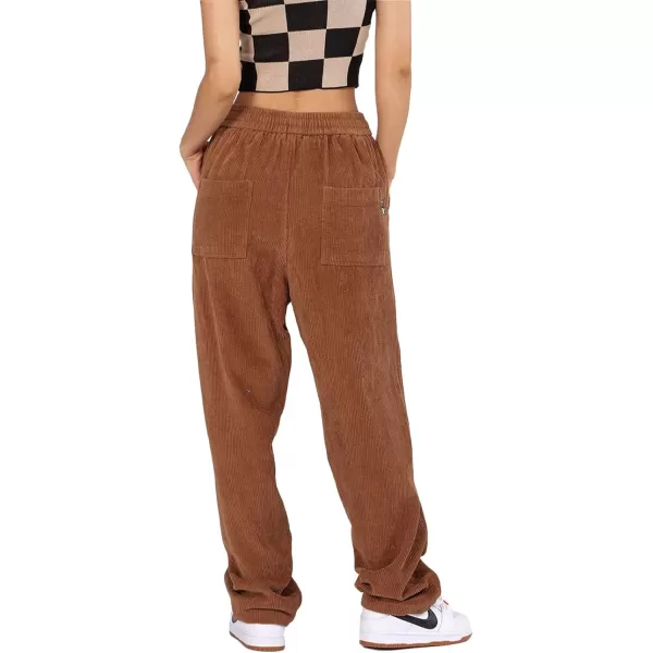 Aelfric Eden Mens Corduroy Vintage Cargo Sweatpants Long Solid Elastic Waist Casual Pants Hip hop Streetwear Pant04brown