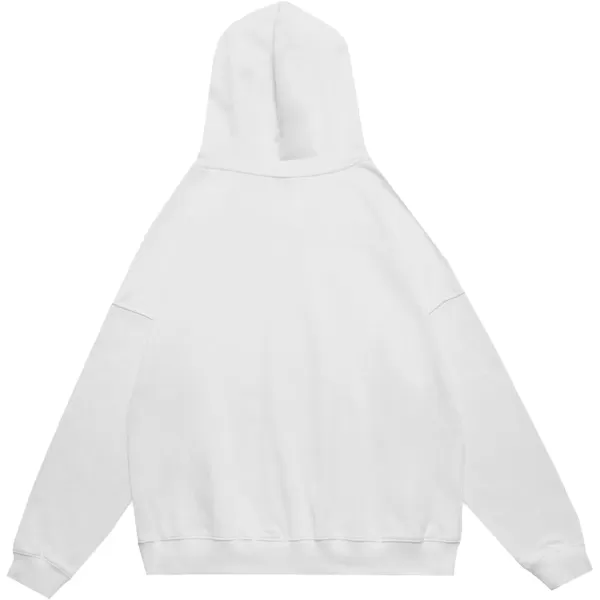 Aelfric Eden Mens Fashion Pullover Hoodie Sweatshirt Fleece Pullover Heart Hip Hop Streetwear Casual Sweatshirt HoodedD01white