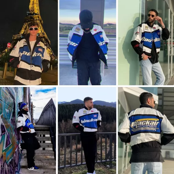 Aelfric Eden Mens Letter Foaming Love Print Varsity Jacket Vintage Graphic Baseball Jacket Unisex Coats Streetwear02blue