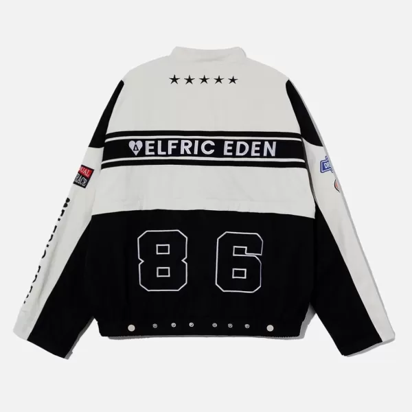 Aelfric Eden Mens Varsity Jacket Vintage Racing Motorcycle Graphic Bomber Jackets Oversized Unisex Streetwear jacket010black