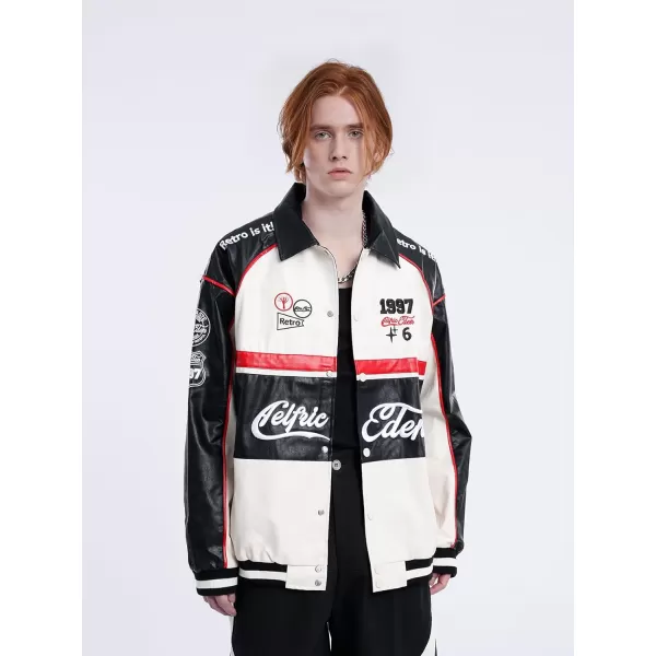 Aelfric Eden Mens Varsity Jacket Vintage Racing Motorcycle Graphic Bomber Jackets Oversized Unisex Streetwear jacket01apricot
