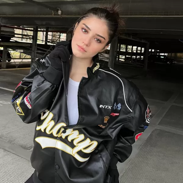 Aelfric Eden Mens Varsity Jacket Vintage Racing Motorcycle Graphic Bomber Jackets Oversized Unisex Streetwear jacket02black