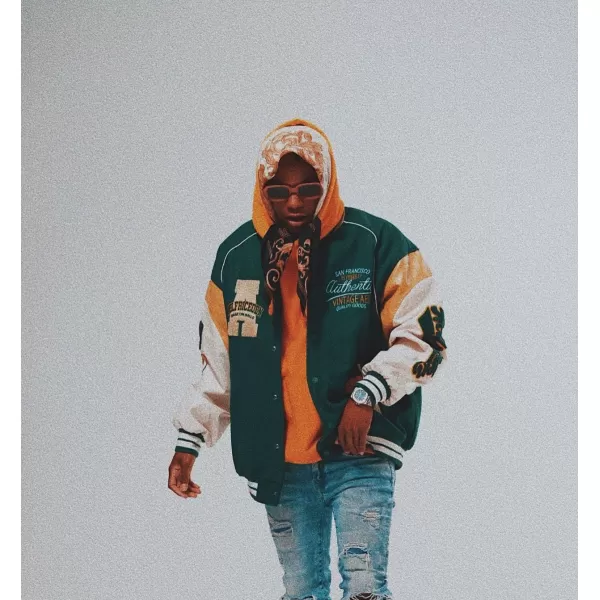 Aelfric Eden Mens Varsity Jacket Vintage Racing Motorcycle Graphic Bomber Jackets Oversized Unisex Streetwear jacket05green