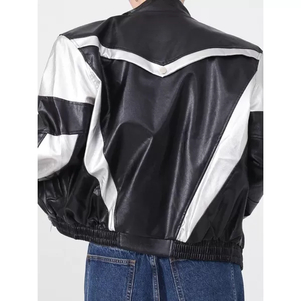 Aelfric Eden Mens Varsity Jacket Vintage Racing Motorcycle Graphic Bomber Jackets Oversized Unisex Streetwear jacket16grey