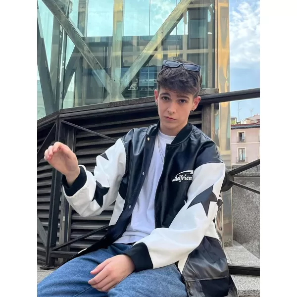 Aelfric Eden Mens Varsity Jacket Vintage Racing Motorcycle Graphic Bomber Jackets Oversized Unisex Streetwear jacket17black
