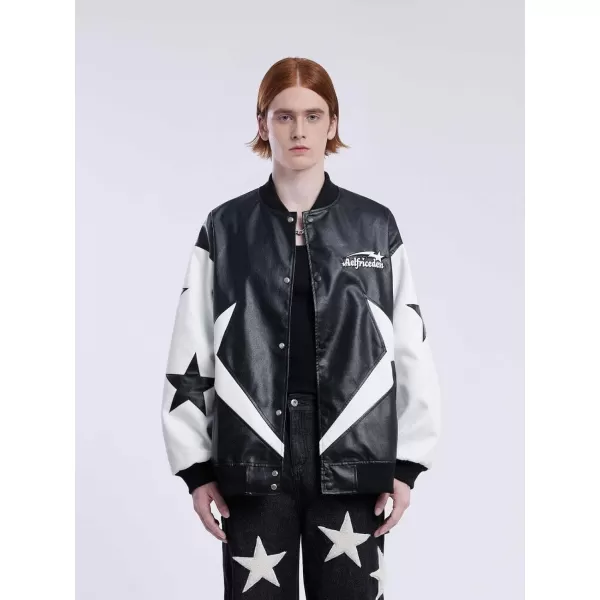 Aelfric Eden Mens Varsity Jacket Vintage Racing Motorcycle Graphic Bomber Jackets Oversized Unisex Streetwear jacket17black