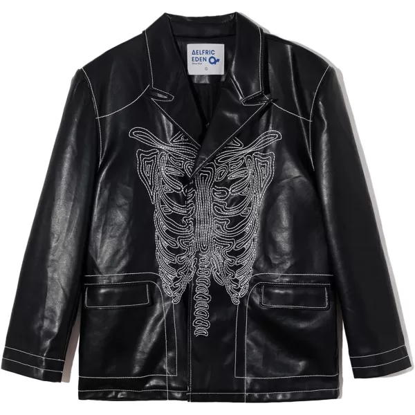 Aelfric Eden Mens Varsity Jacket Vintage Racing Motorcycle Graphic Bomber Jackets Oversized Unisex Streetwear jacket20black