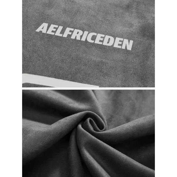 Aelfric Eden Oversized Crewneck Sweatshirts For Men Red Vintage Graphic Pullover Loose Fit Streetwear Long Sleeve TopD01grey