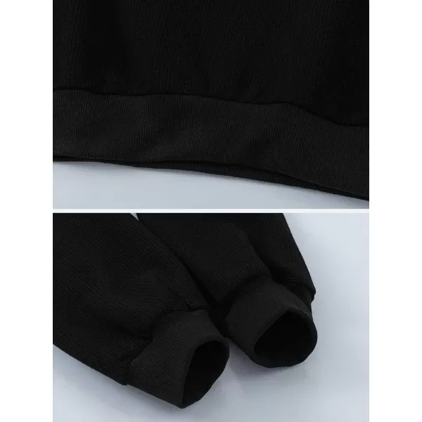 Aelfric Eden Oversized Crewneck Sweatshirts For Men Red Vintage Graphic Pullover Loose Fit Streetwear Long Sleeve TopE05tiewaist amp Black