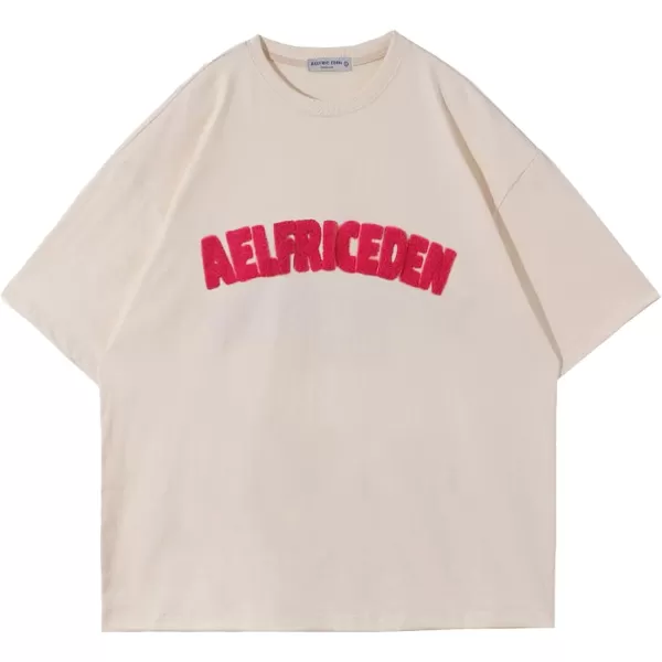 Aelfric Eden Oversized Graphic Tees Unisex Graffiti Print Shirts Inkjet Tee Top18b02towel Embroidery Star amp Beige