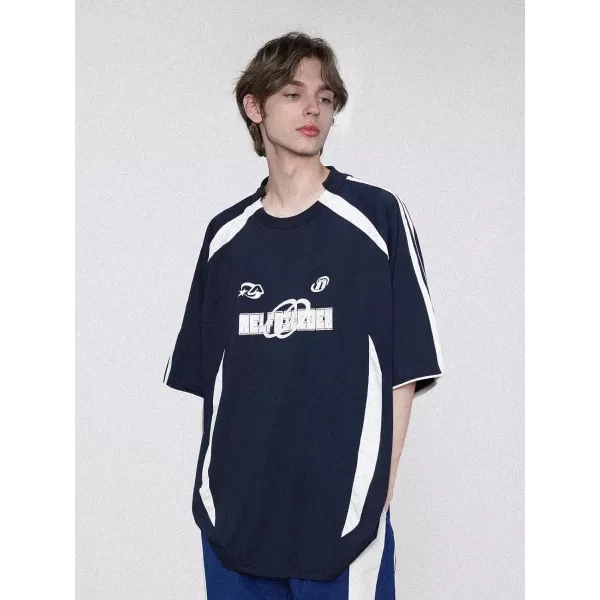 Aelfric Eden Oversized Graphic Tees Unisex Graffiti Print Shirts Inkjet Tee Top27contrast Colorampbule