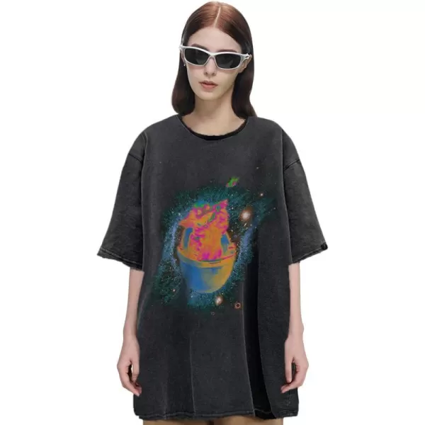 Aelfric Eden Graphic Tees Men Vintage Oversized Shirt Summer Casual Streetwear T Shirts03black