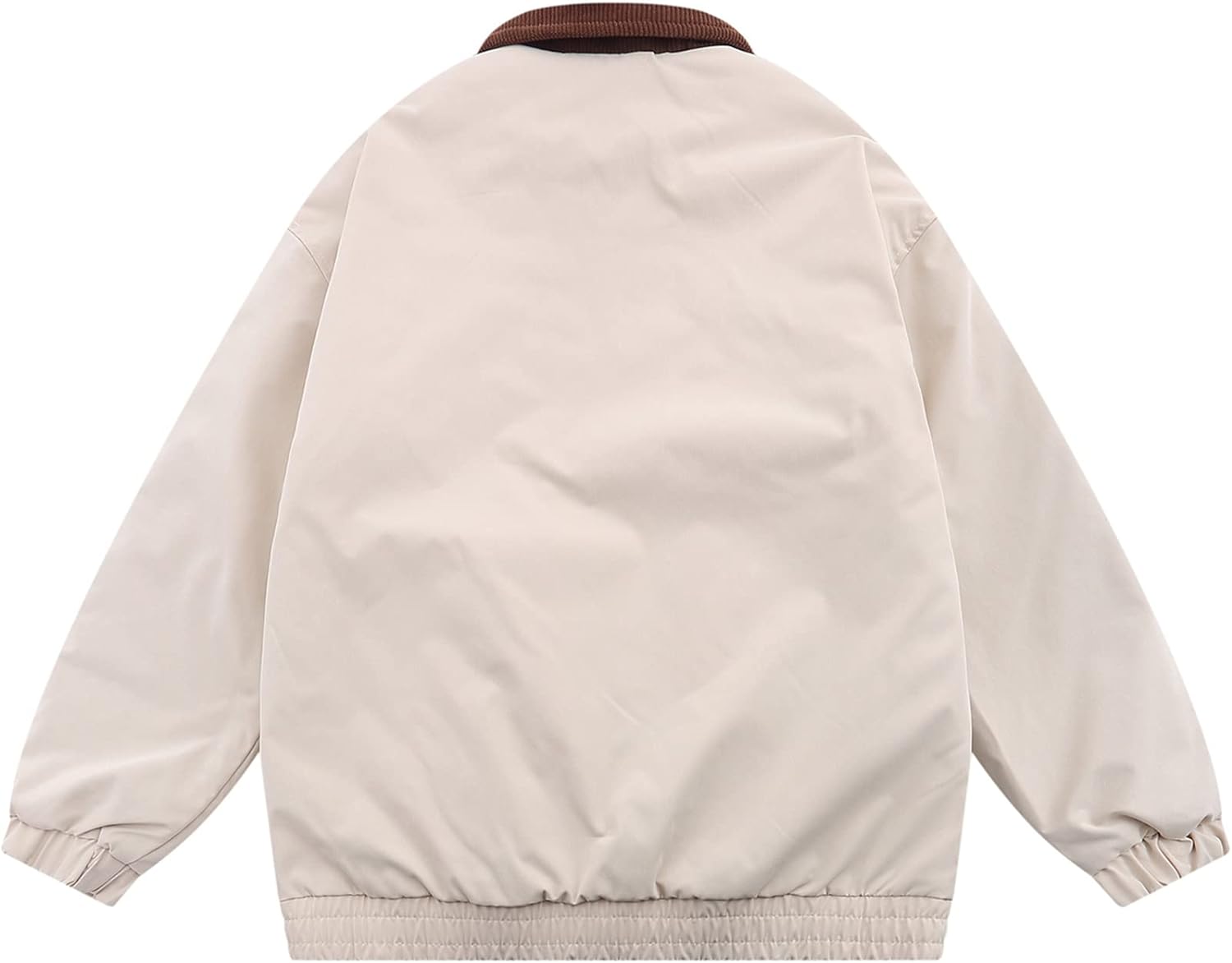 Aelfric Eden Mens Motorcycle Jackets Varsity Jacket Vintage Letter Print Patchwork Jacket Beige Oversized Overcoats08beige