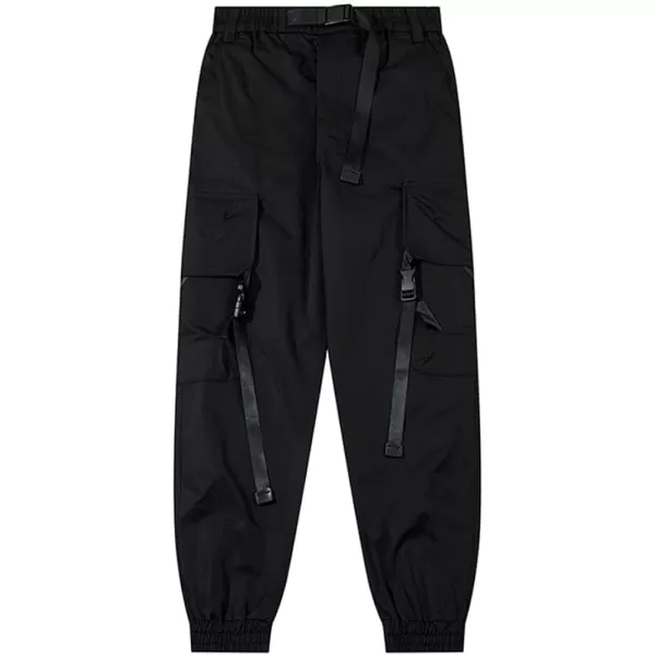 Aelfric Eden Mens Joggers Pants Long MultiPockets Outdoor Fashion Casual Jogging Cool Pant with Drawstring1495black