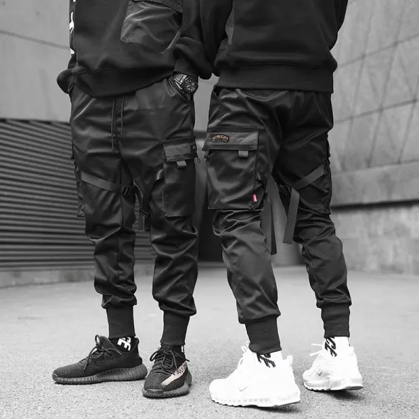 Aelfric Eden Mens Joggers Pants Long MultiPockets Outdoor Fashion Casual Jogging Cool Pant with DrawstringBlack