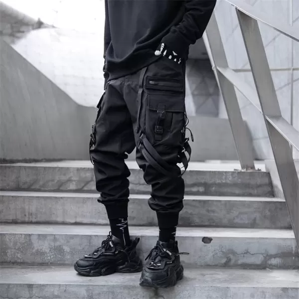 Aelfric Eden Mens Joggers Pants Long MultiPockets Outdoor Fashion Casual Jogging Cool Pant with DrawstringX34black