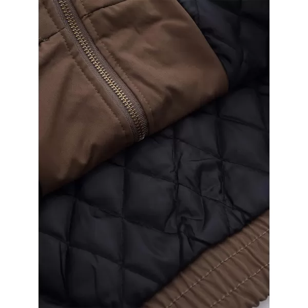 Aelfric Eden Mens Motorcycle Jackets Varsity Jacket Vintage Letter Print Patchwork Jacket Beige Oversized Overcoats08brown