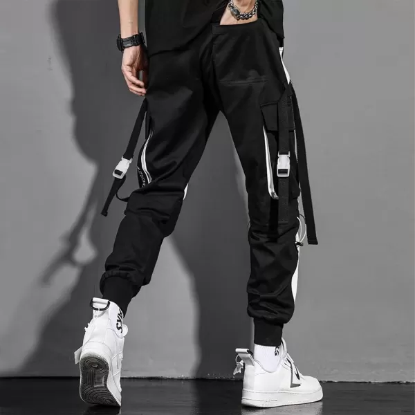 Aelfric Eden Mens Techwear Joggers Pants Long MultiPockets Outdoor Fashion Casual Jogging Cool PantB05black