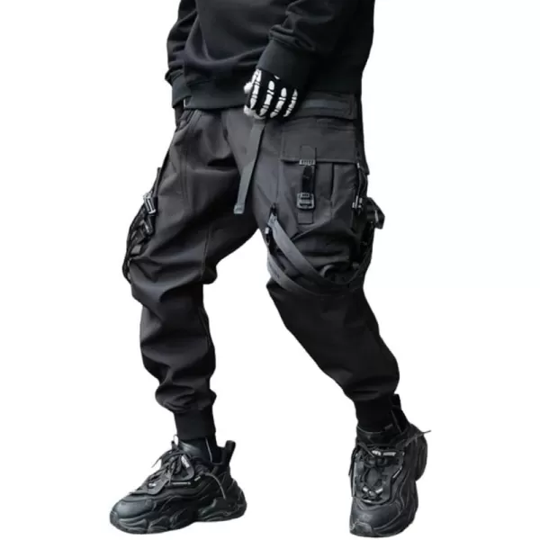 Aelfric Eden Mens Joggers Pants Long MultiPockets Outdoor Fashion Casual Jogging Cool Pant with DrawstringX34black