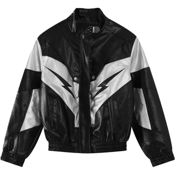 Aelfric Eden Mens Motorcycle Jacket Blackair Moto Varsity Baseball Jacket Women Vintage CoatsEa1black