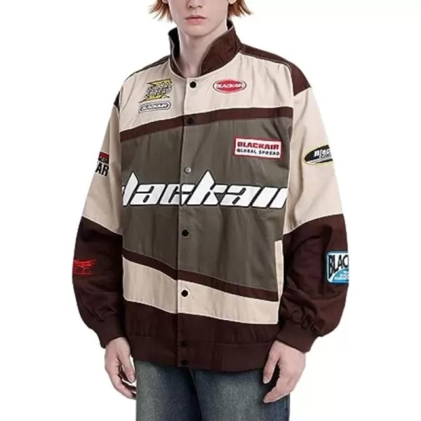 Aelfric Eden Mens Varsity Jacket Harajuku Vintage Graphic Baseball Jacket Unisex Coats StreetwearVsbrown