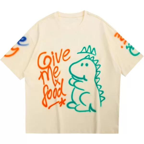 Aelfric Eden Mens Graffiti Letter Dinosaur Print T Shirts Cute Graphic Tees Short Sleeve Summer Cotton Tee TopsAelfric Eden Mens Graffiti Letter Dinosaur Print T Shirts Cute Graphic Tees Short Sleeve Summer Cotton Tee Tops